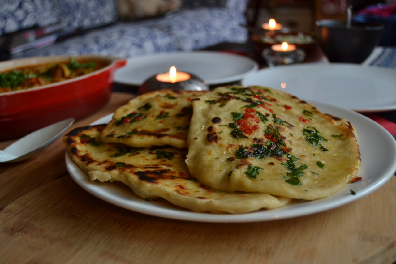 NAAN DE CILANTRO Y CHILE