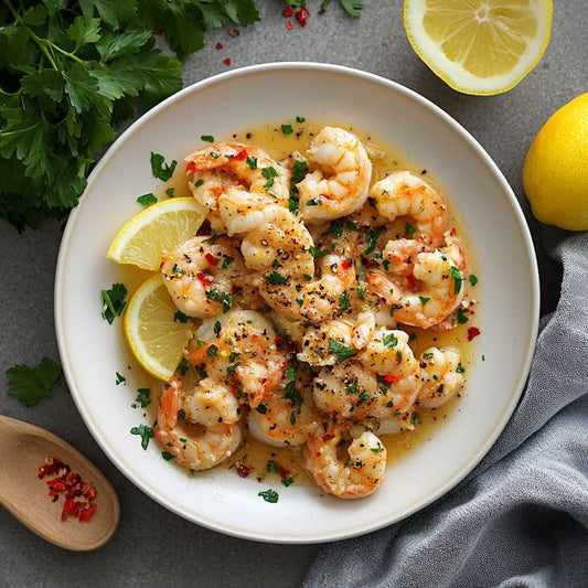 LANGOSTINOS REY AL LIMÓN